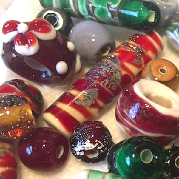 Glass beads created by the art studio in Westborough