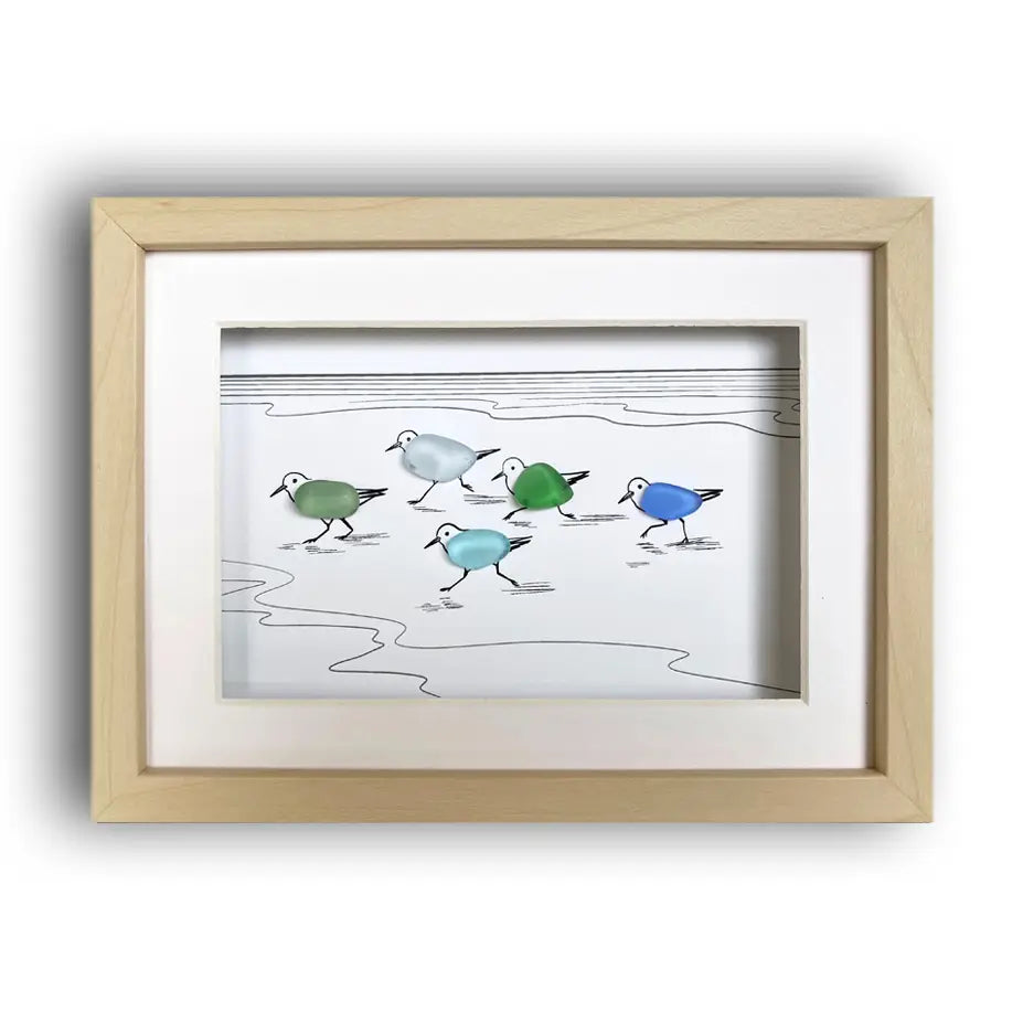 Lisart Seaglass Art Shadow Box