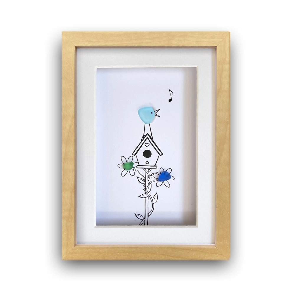 Singing Bird Seaglass Art
