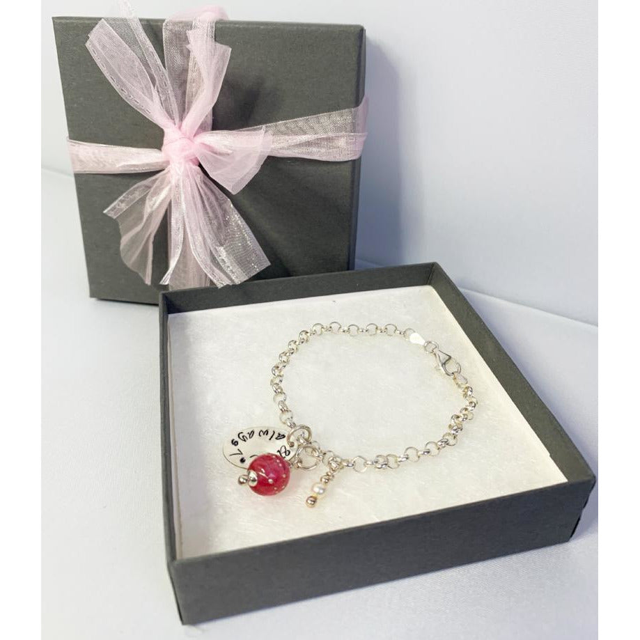 Customized Sterling Bride's Bracelet-from the Groom