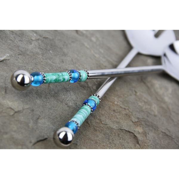 Salad Set-Caribbean Blue