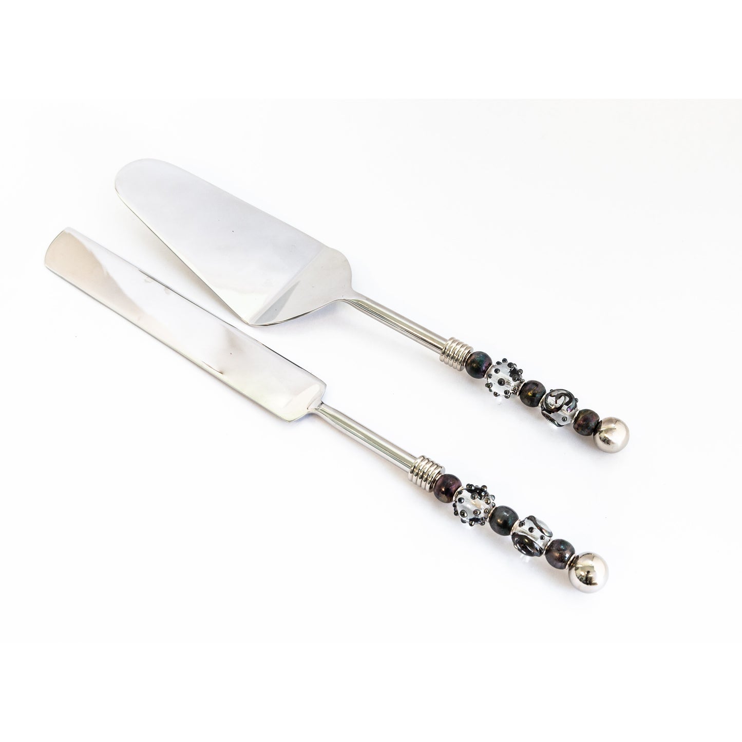 Cake/Pie Set-Geometric Black