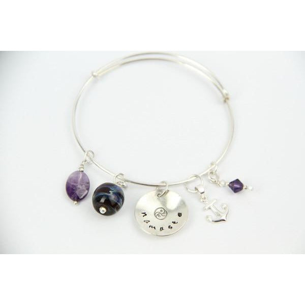 Adjustable sterling bangle-Create Your Own