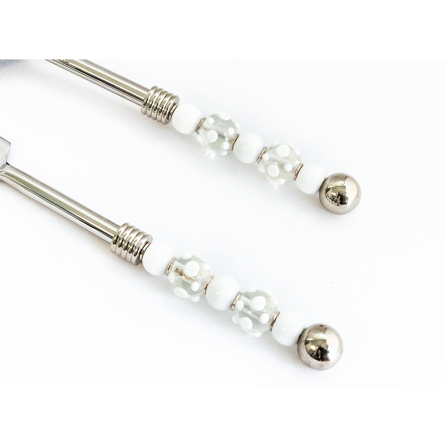 Cake/Pie Set-White & Clear