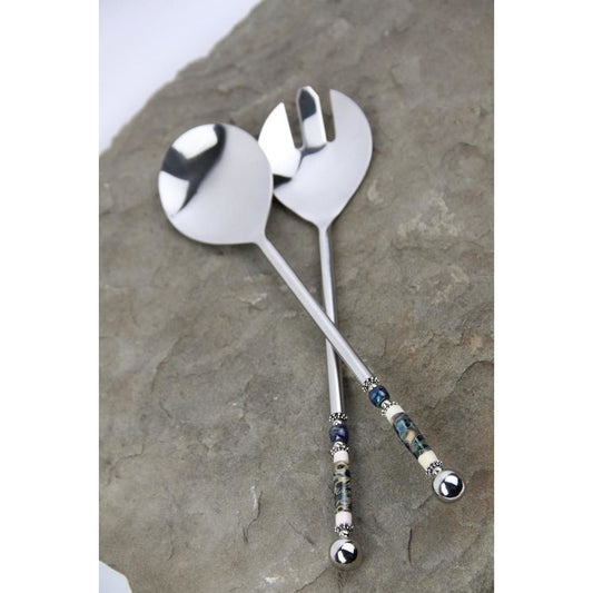 Salad Set-Navy Raku
