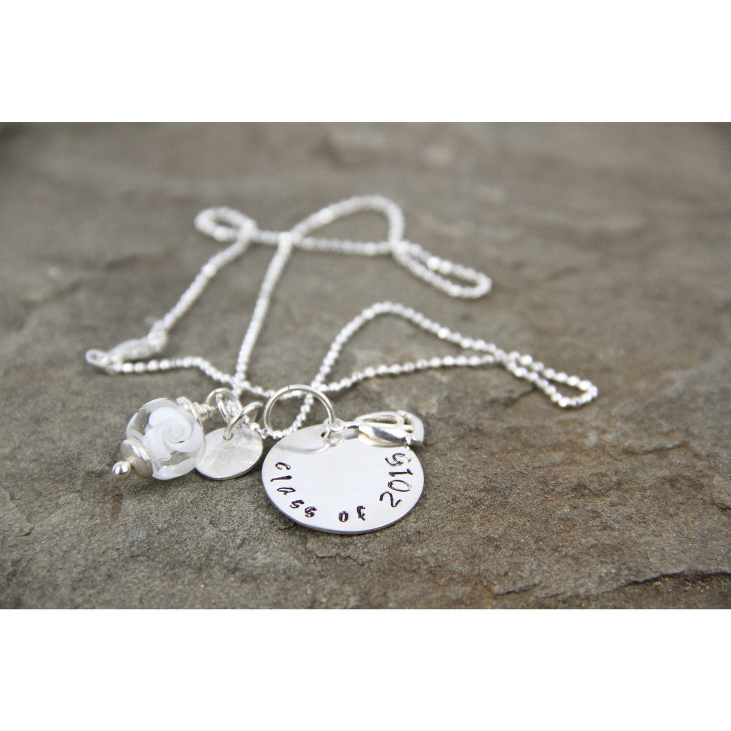 Sterling stamped necklace-Create Your Own