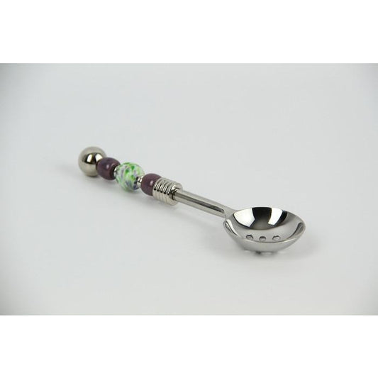 Salsa/Olive Spoon-Lavender Green Frit