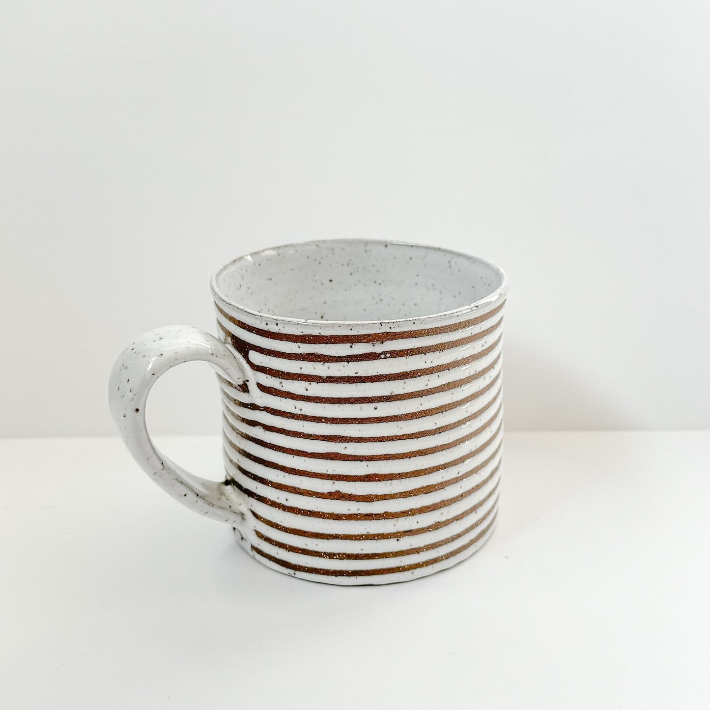 Sarah Williams Ceramics - White Stripe Mugs