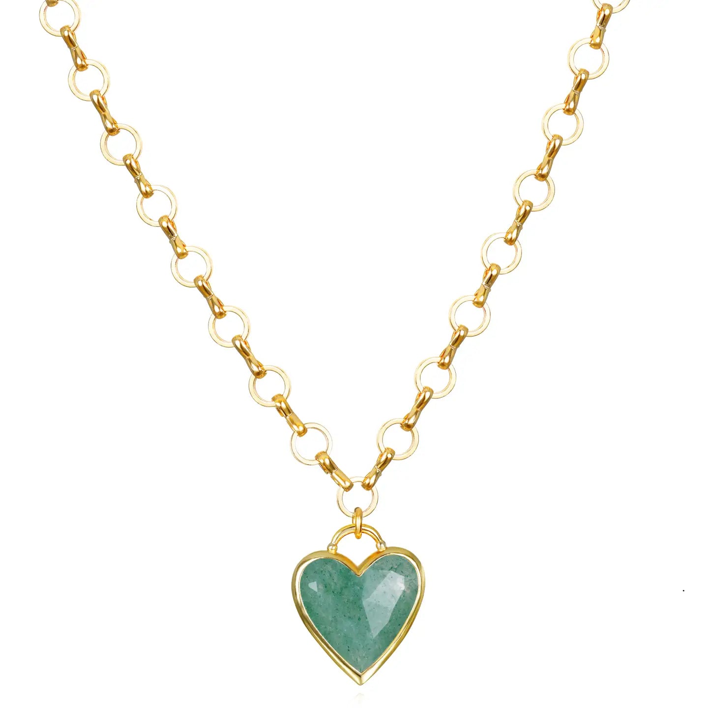 Framed Heart Petite Loop Necklace