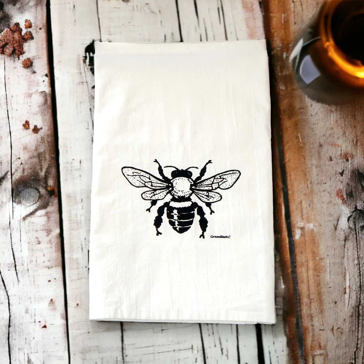 Tea Towels - Green Bee