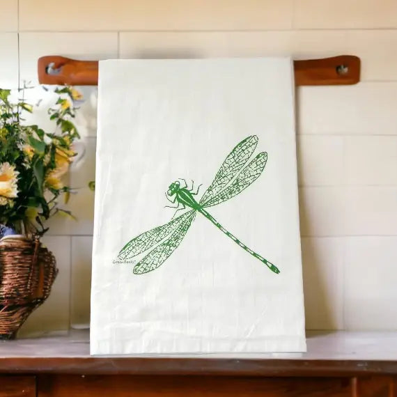 Tea Towels - Green Bee