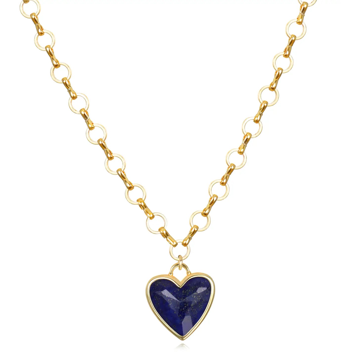 Framed Heart Petite Loop Necklace