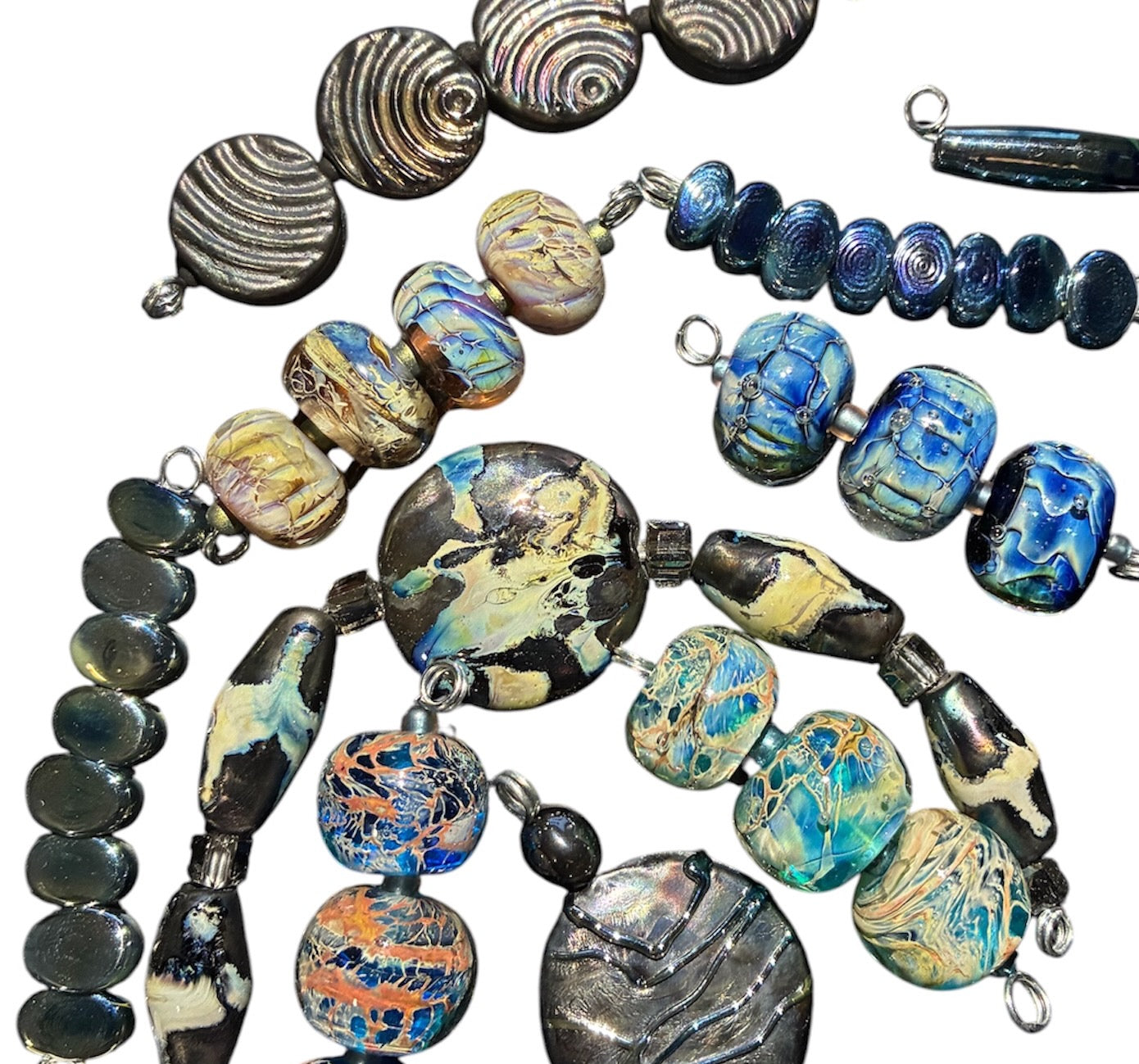 Decorating Glass Beads with Reactive Glass