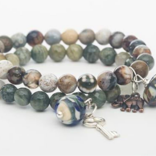 Gemstone Stretch Bracelets for Fall