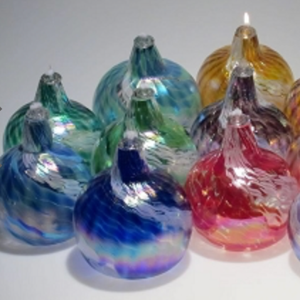 Oil Lamp - Tom Stoenner Glass