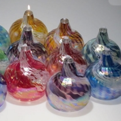 Oil Lamp - Tom Stoenner Glass