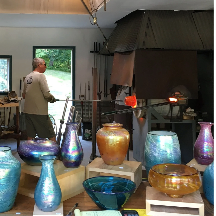 Oil Lamp - Tom Stoenner Glass