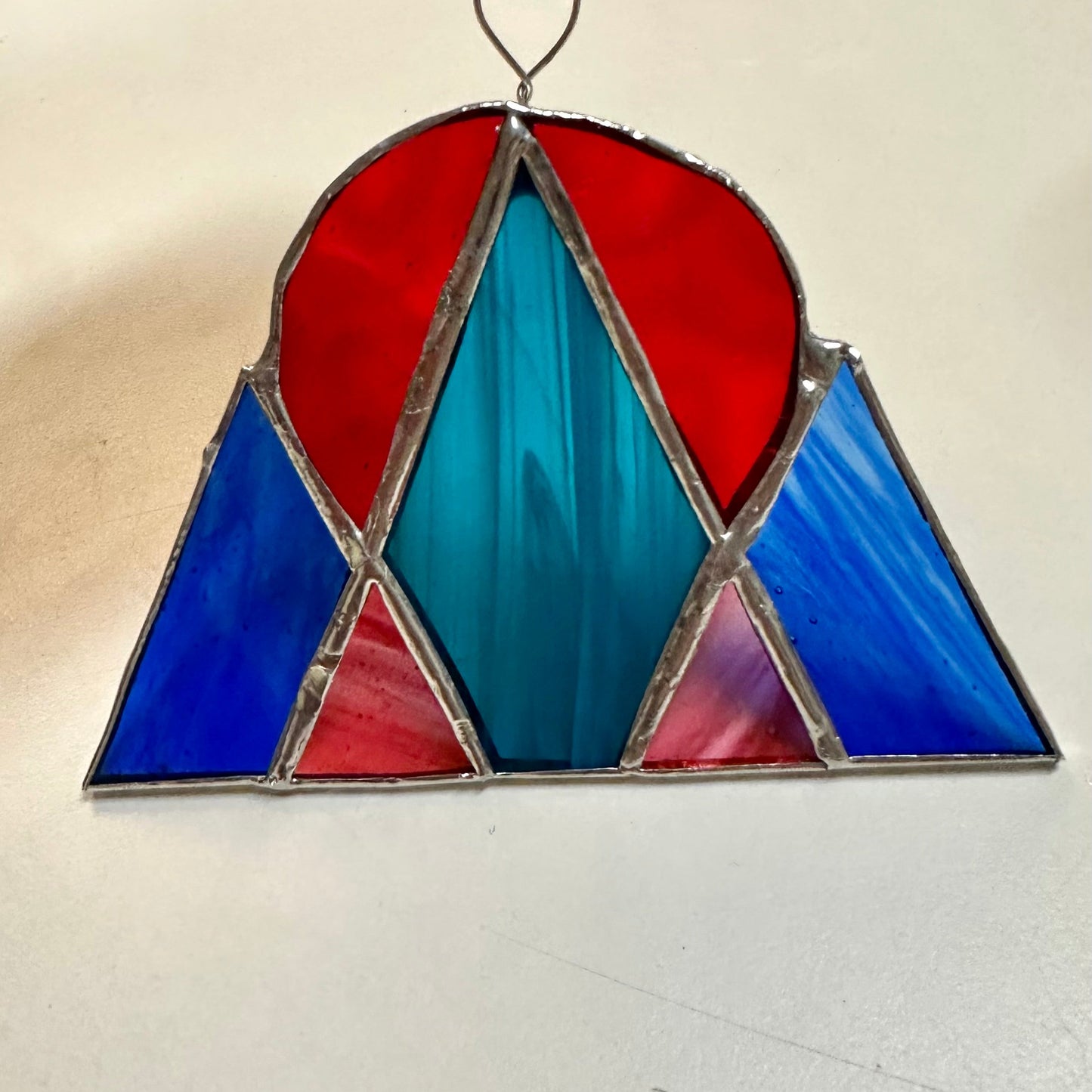 Stained Glass "Mountain Sunrise" with Jena