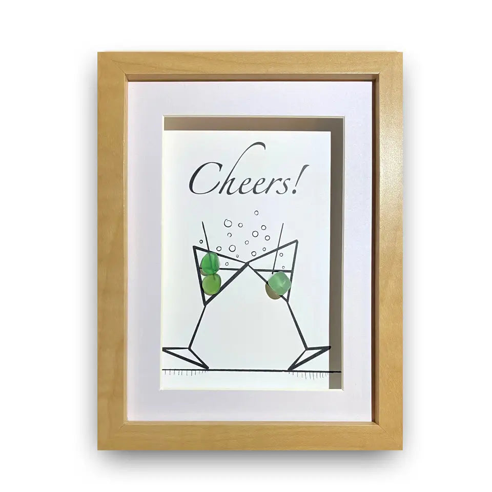 Lisart Seaglass Art Shadow Box