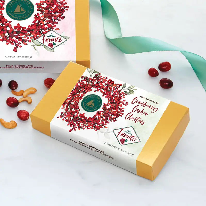 Dark Chocolate Cranberry Cashew Clusters