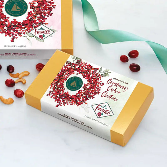 Dark Chocolate Cranberry Cashew Clusters