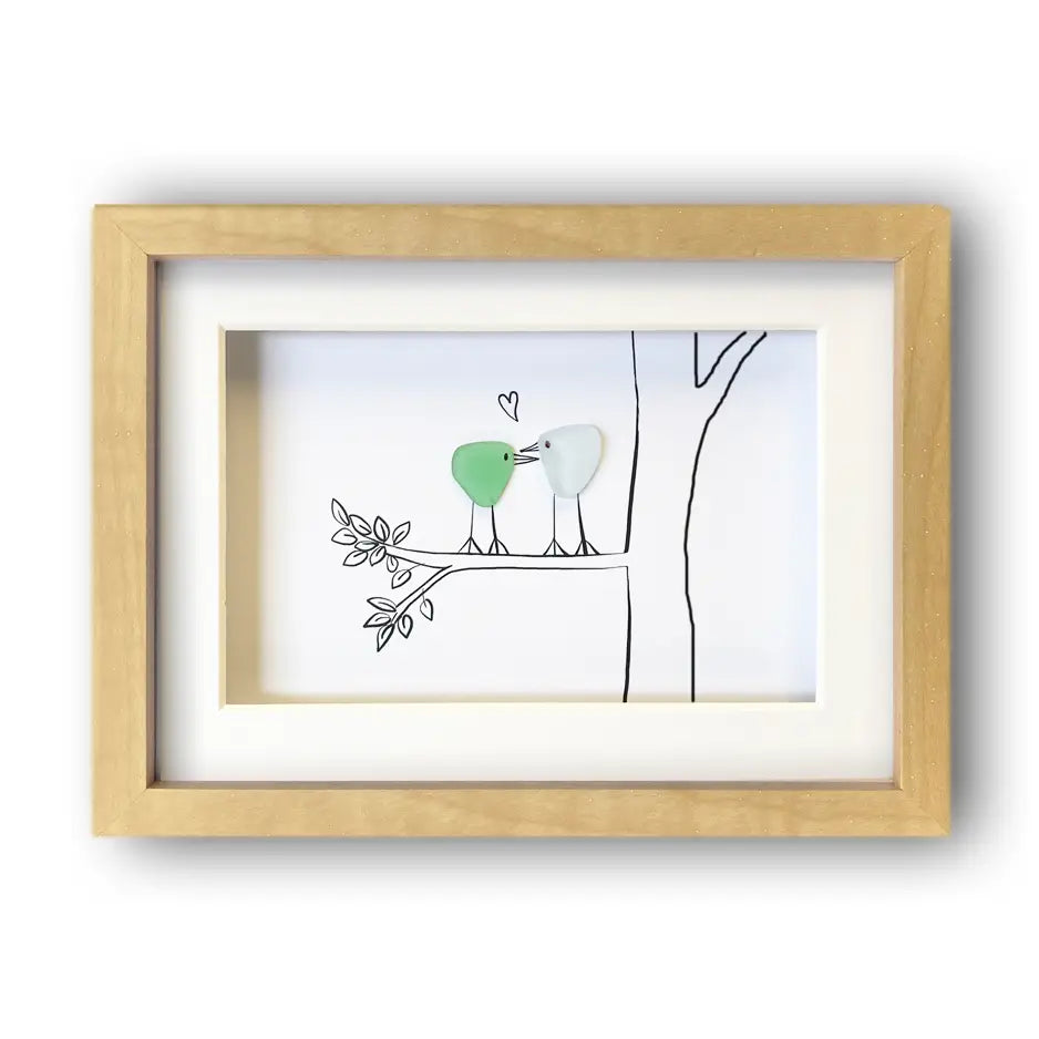 Lisart Seaglass Art Shadow Box