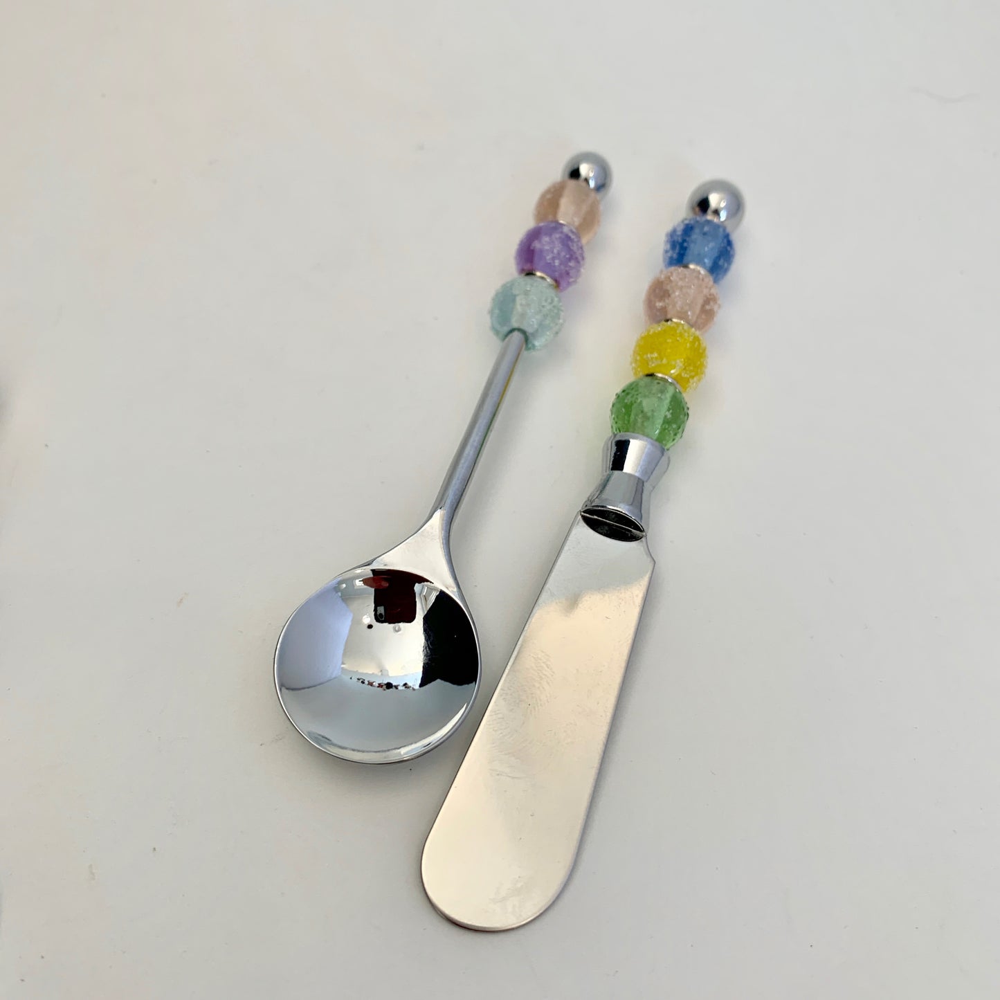 Seder Plate Utensils - Sugared Glass