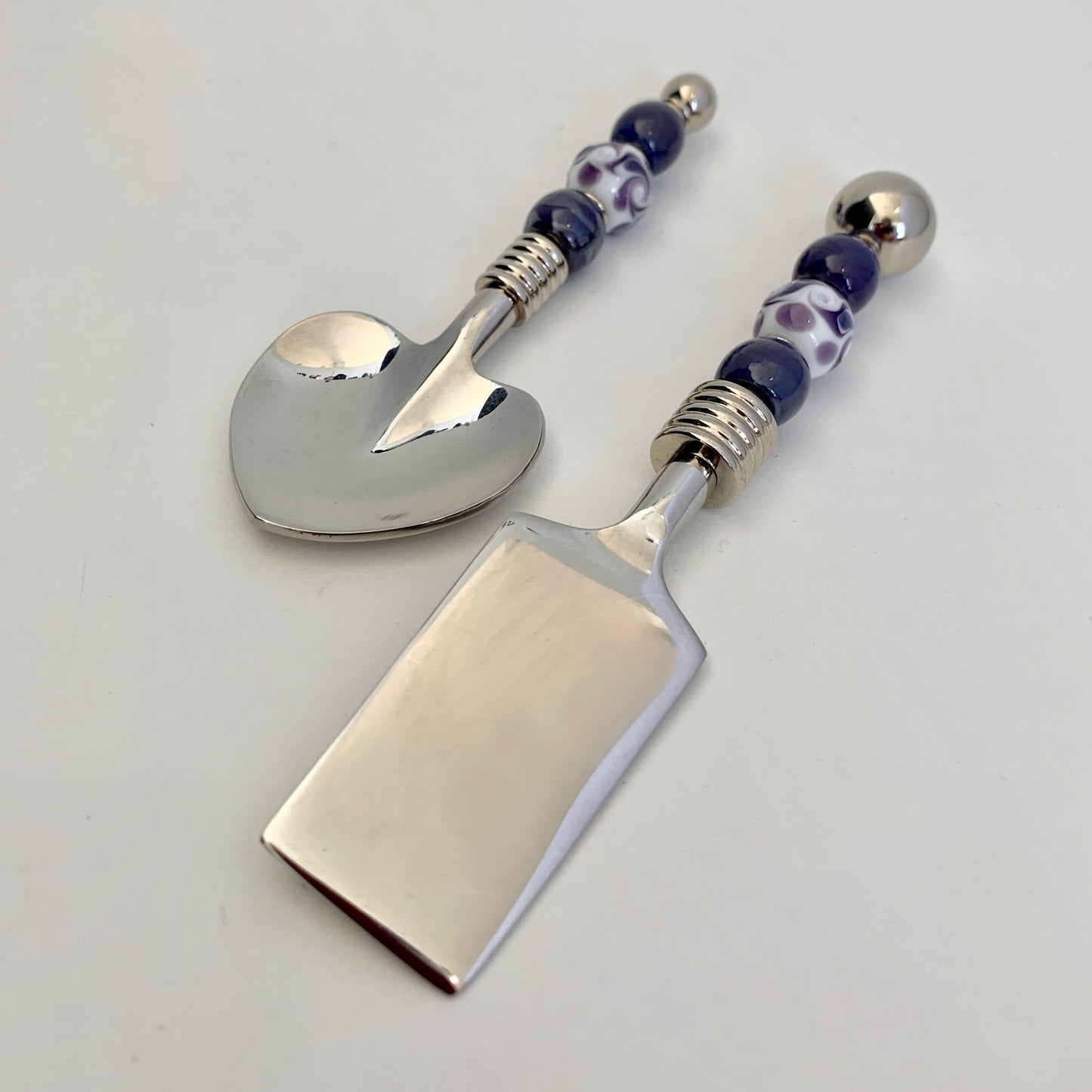 Seder Plate Utensils-Lavender Swirl